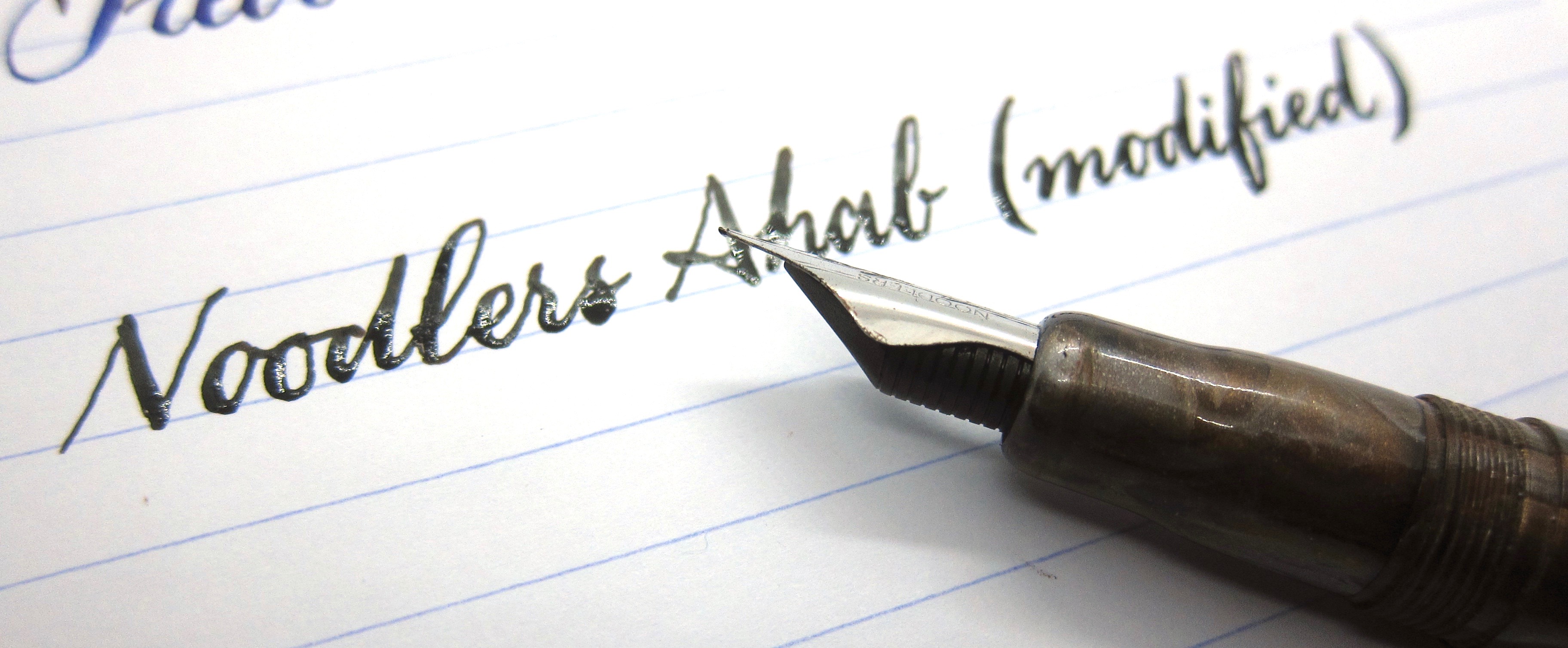 Modified Noodler's Ahab nib in a Noodler's Ahab